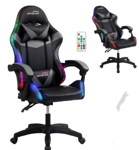 Siège gaming AMS-800-LED-BK AMSTRAD