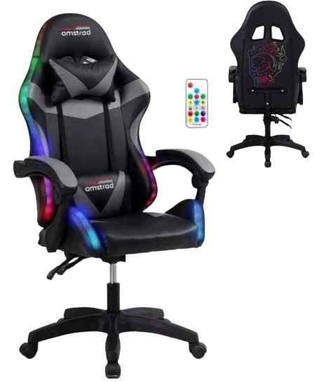 Siège gaming AMS-800-LED SKRAIN AMSTRAD