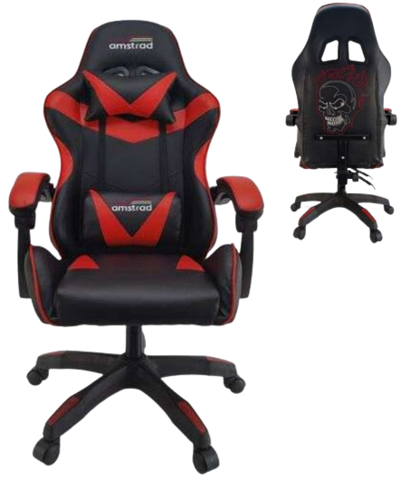 Siège gaming AMS-800-RED-SKRED AMSTRAD