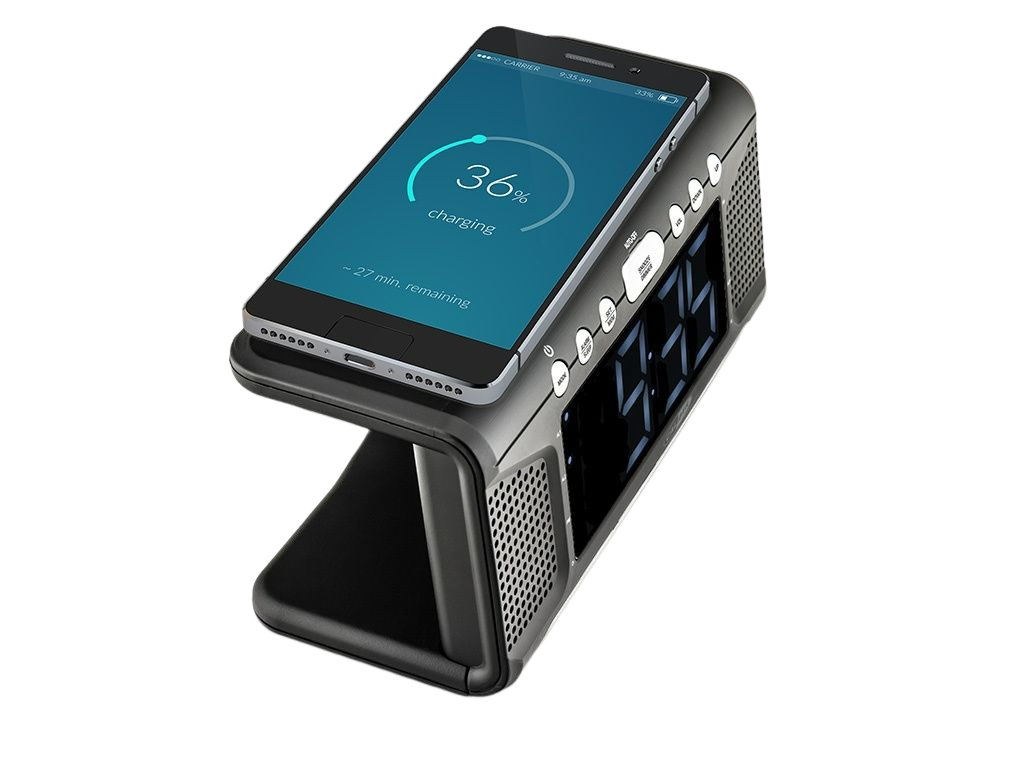 Réveil LED avec chargeur sans fil CALIBER