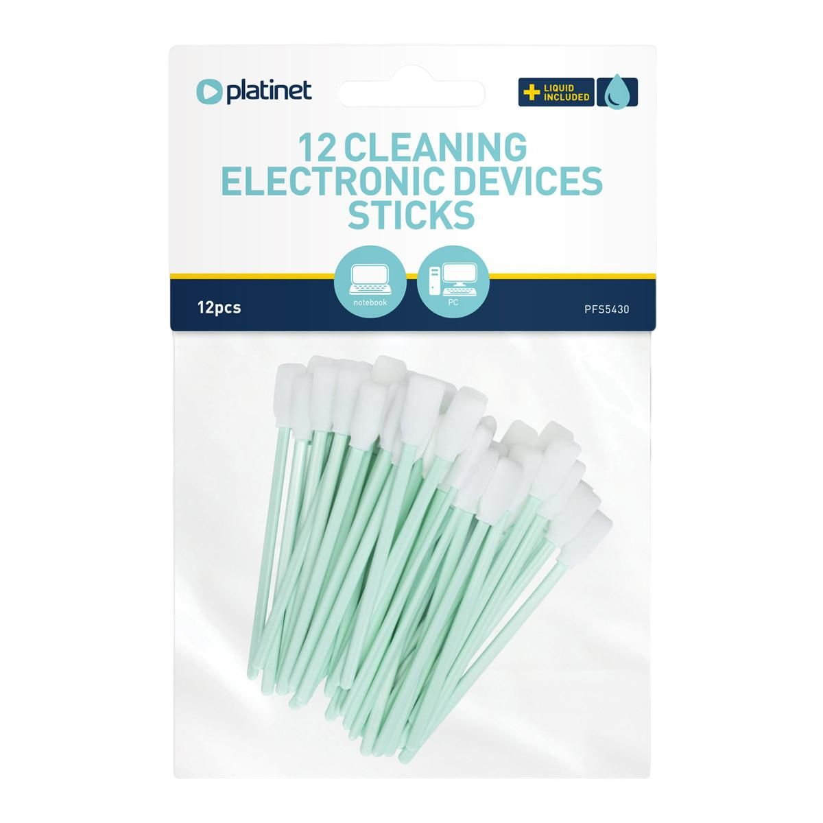 Bâtonnets pour le nettoyage pour appareils électroniques PLATINET