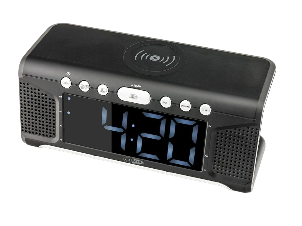 Réveil LED avec chargeur sans fil CALIBER
