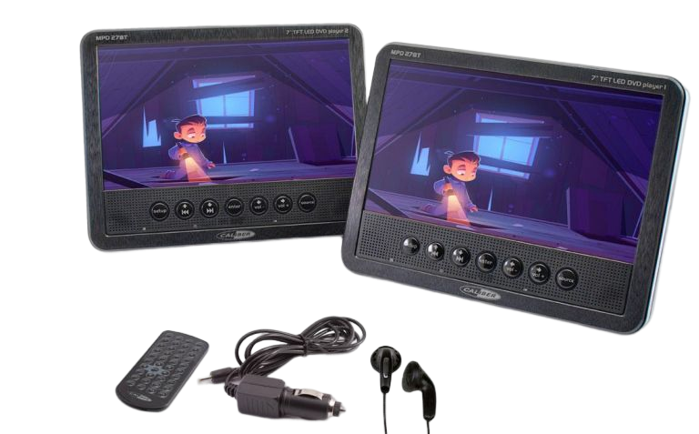 Double lecteur DVD portable 7" CALIBER