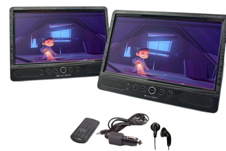 Double lecteur DVD portable 10" CALIBER