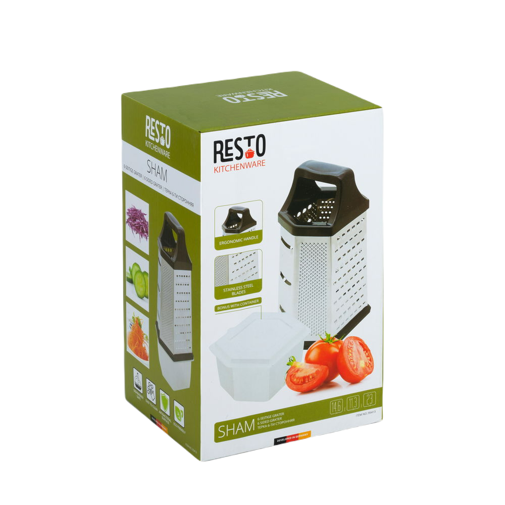 Râpe avec récipient 4 à 6 faces RESTO KITCHENWARE