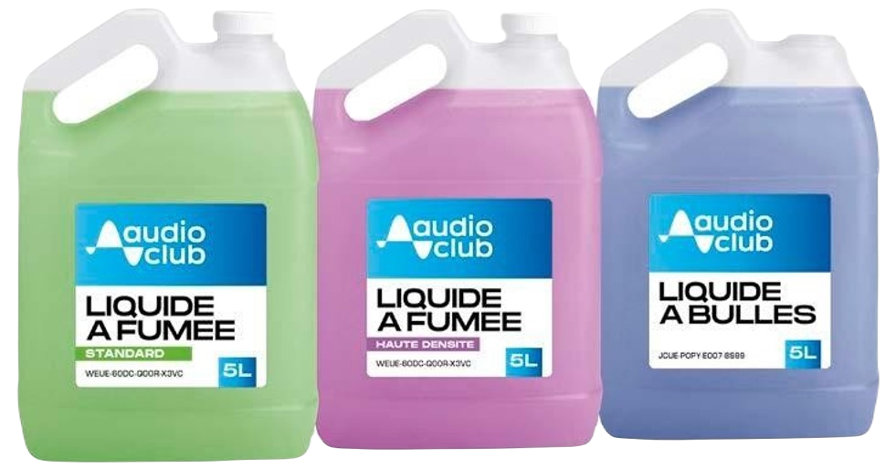 Liquides pour machine  fum et  bulles 5L AUDIO CLUB  Mymax