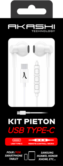 Kit Piéton Stéréo + Micro USB Type C