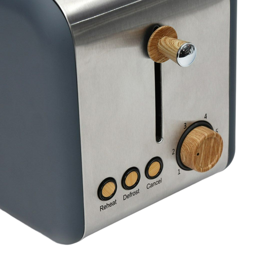 Toaster Velvet Wooden Gray