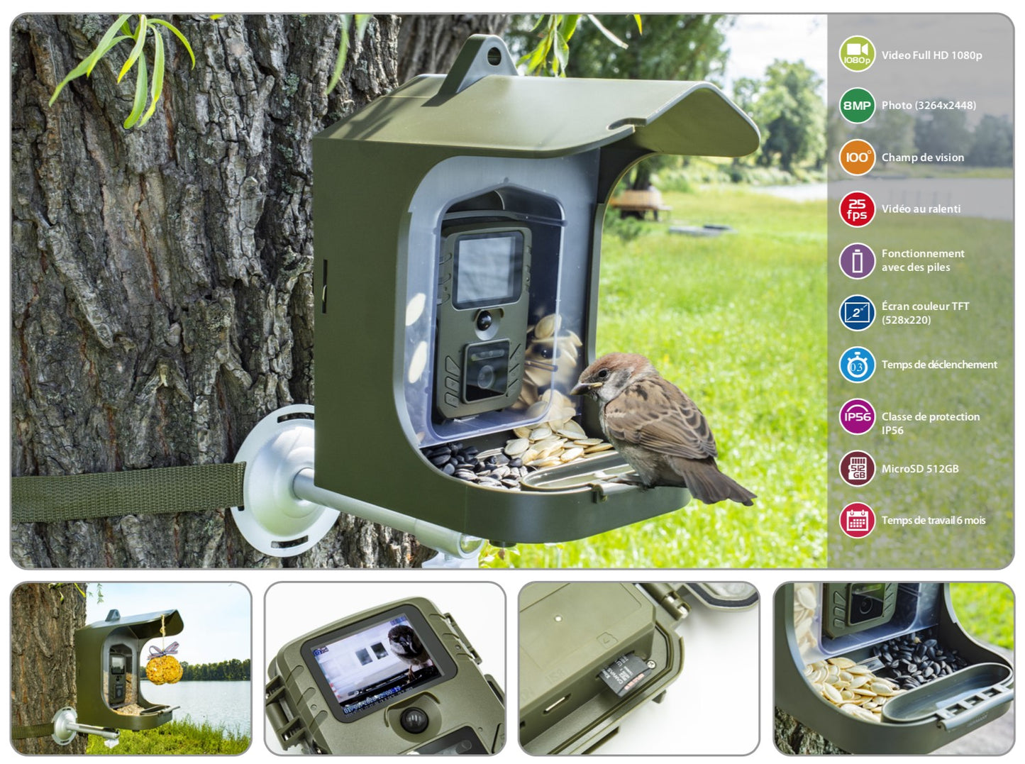 Caméra nature Full HD Birdcam