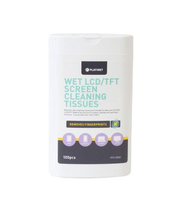 Lingettes de nettoyage humides 100 pcs PLATINET