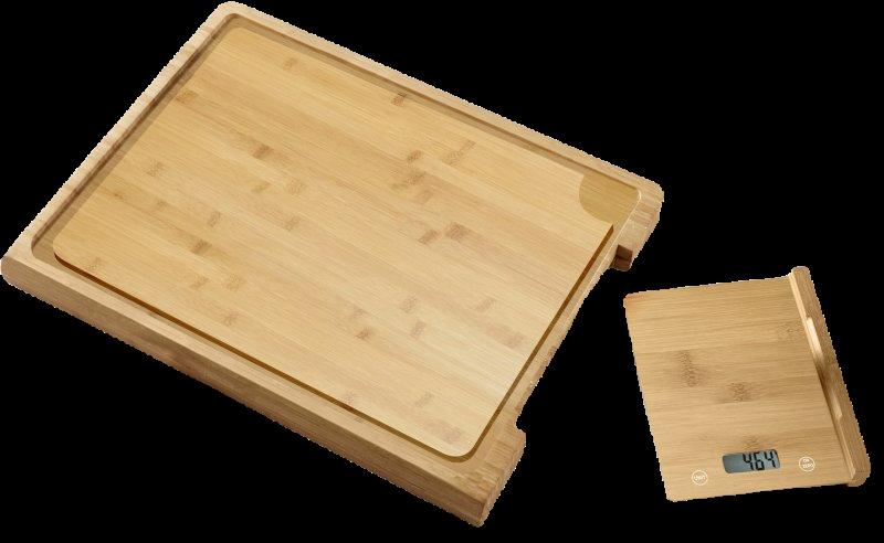 Kitchen scales and boards