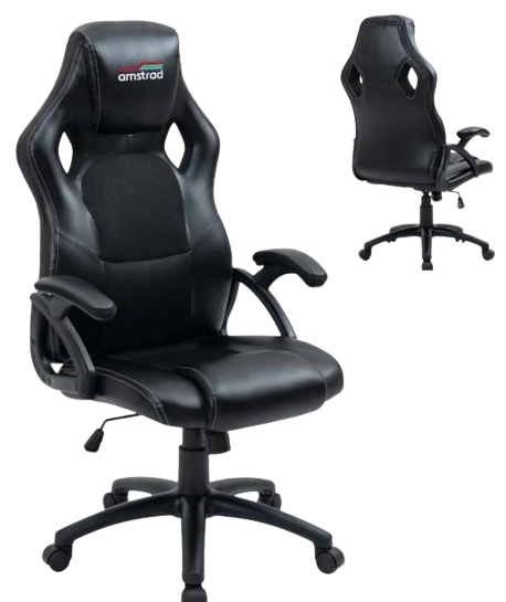 Siège gaming AMS-OFFICE1-BLACK AMSTRAD
