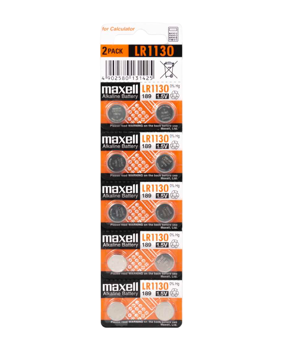 Piles boutons "Mercury free" MAXELL