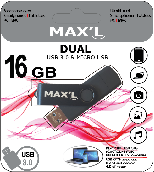 Clé USB OTG Lightning MAX'L – Mymax