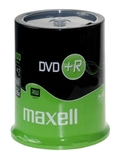 DVD+R 4.7 Gb - Shrink de 100 MAXELL