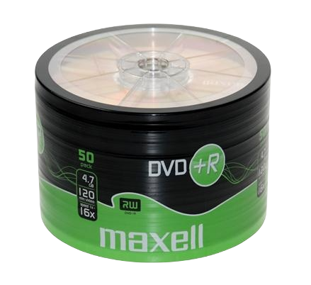 DVD+R 4.7 Gb - Shrink de 50 MAXELL