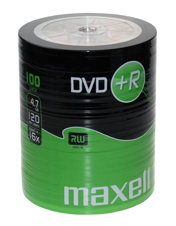 DVD+R 4.7 Gb - Shrink de 100 MAXELL