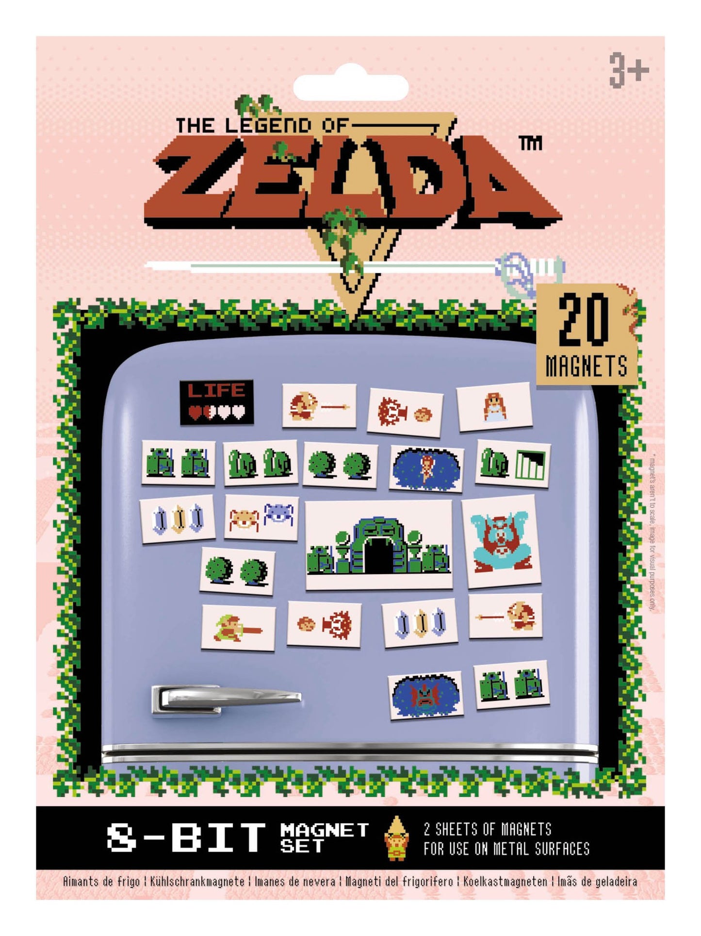 The Legend of Zelda - Retro Magnet Pack