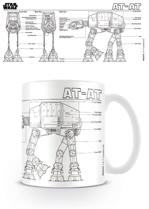 Star Wars - AT-AT Sketch Coffee Mug 315ml