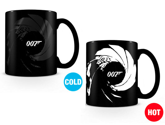 James Bond - Gunbarrel Matte Heat Changing Mug 315ml