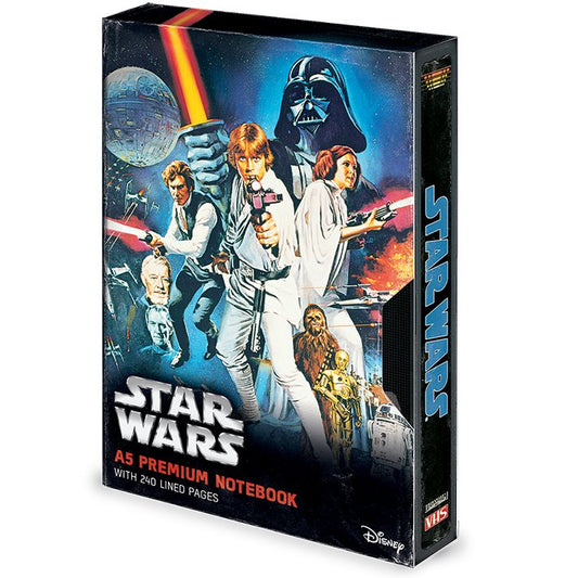 Star Wars - A New Hope VHS A5 Premium Notebook