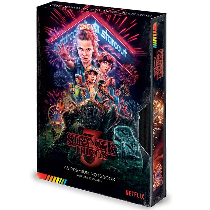 Stranger Things - Season 3 VHS A5 Premium Notebook