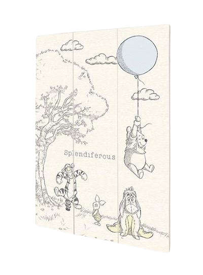 Winnie the Pooh - Splendiferous Wood Print 20 X 29.5 cm