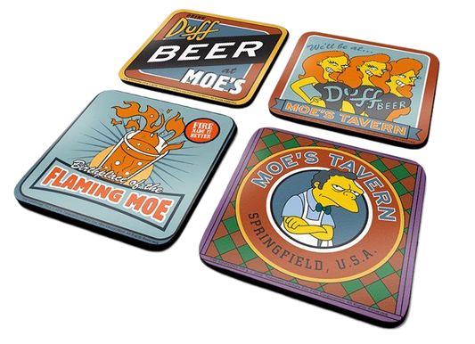 The Simpsons - Moes Tavern 4 Coaster Set