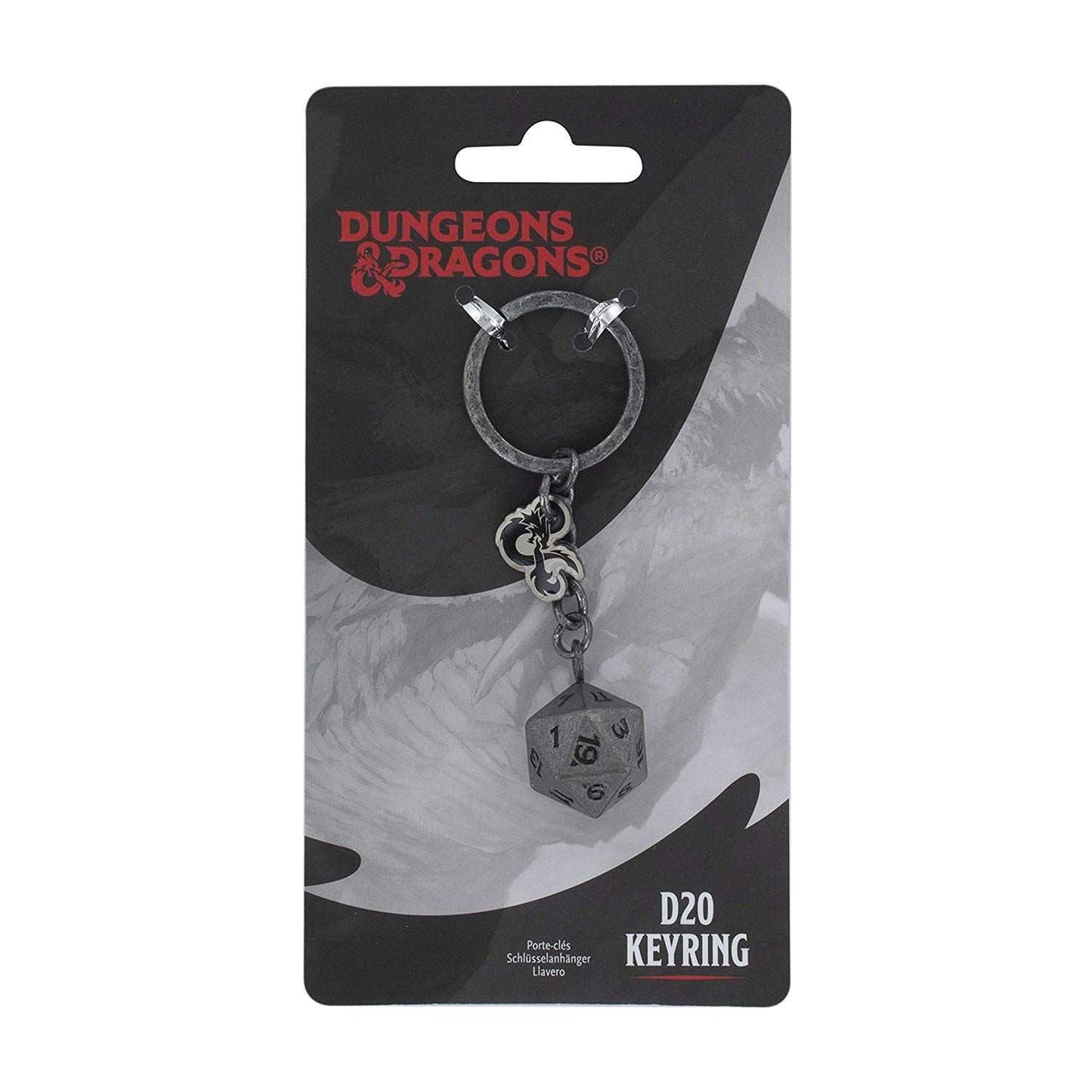 Dungeons & Dragons - Dice with 20 Faces Keyring