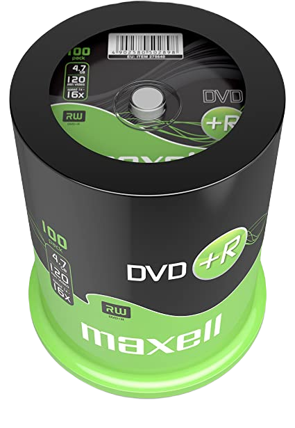 DVD+R 4.7 Gb - Spindle de 100 MAXELL