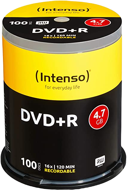 DVD+R 4.7 Gb - Spindle de 100 INTENSO
