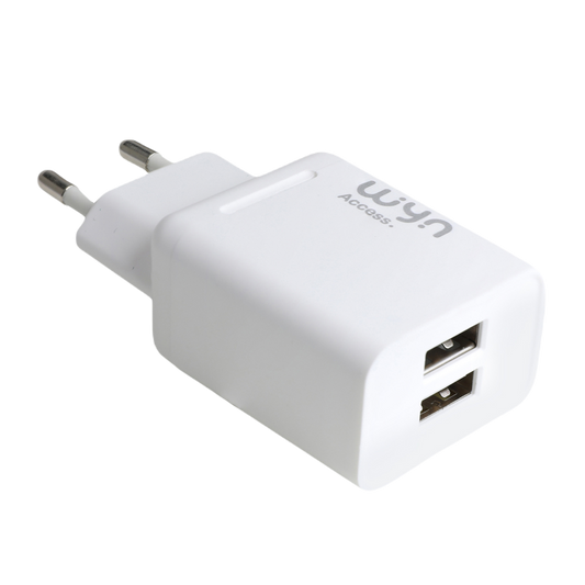 Chargeur rapide 2.4 A Secteur Blanc WYN