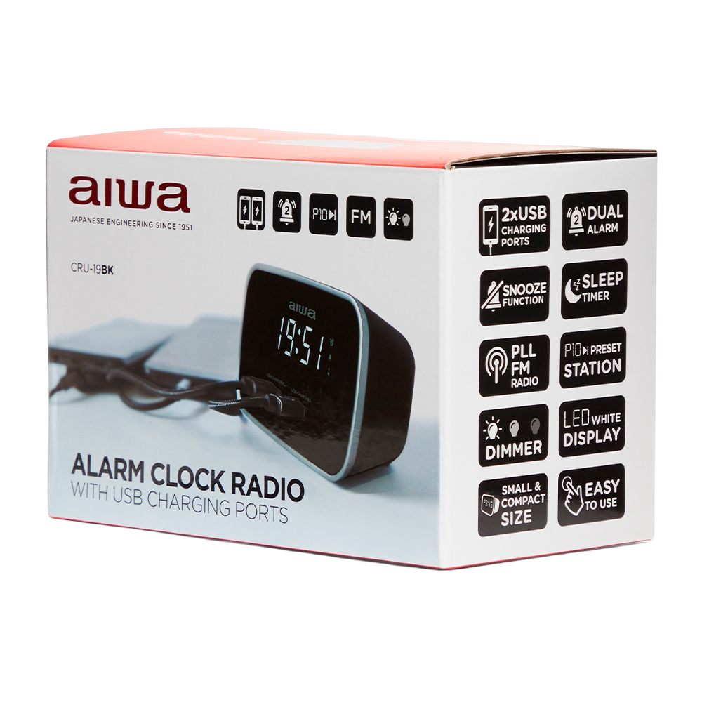 Radio réveil USB & BLUETOOTH AIWA