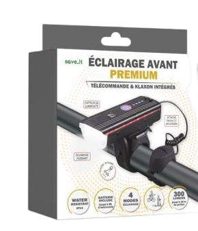 Eclairage avant vélo & trottinette GEEK MONKEY