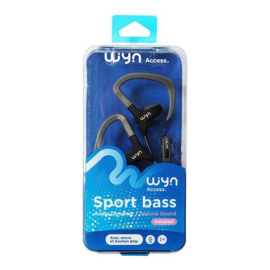 Ecouteurs Sport Bass Bouton Play & Micro
