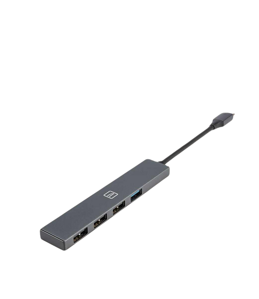 HUB 4 PORTS USB Boîtier en aluminium Plug and Play TUCANO