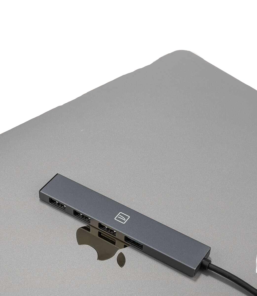 HUB 4 PORTS USB Boîtier en aluminium Plug and Play TUCANO