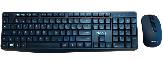 Kit clavier sans fil + souris sans fil MAX'L