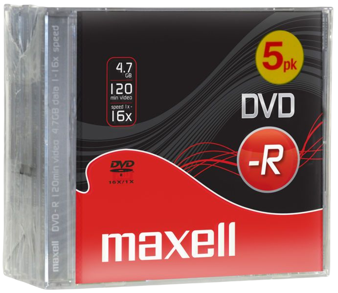 DVD-R 4.7 Gb (boitier 10 mm) MAXELL