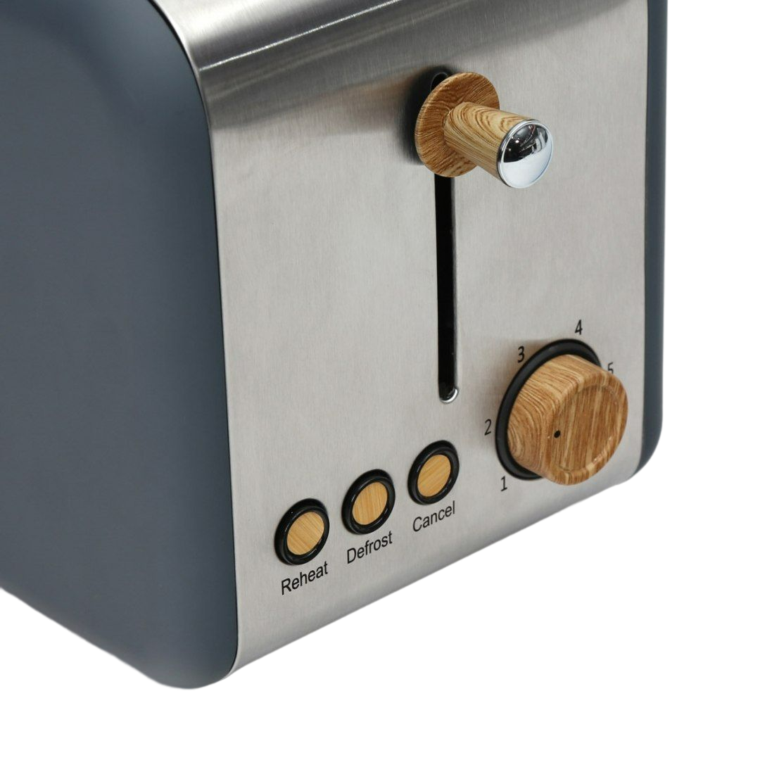Toaster Velvet Wooden Gray