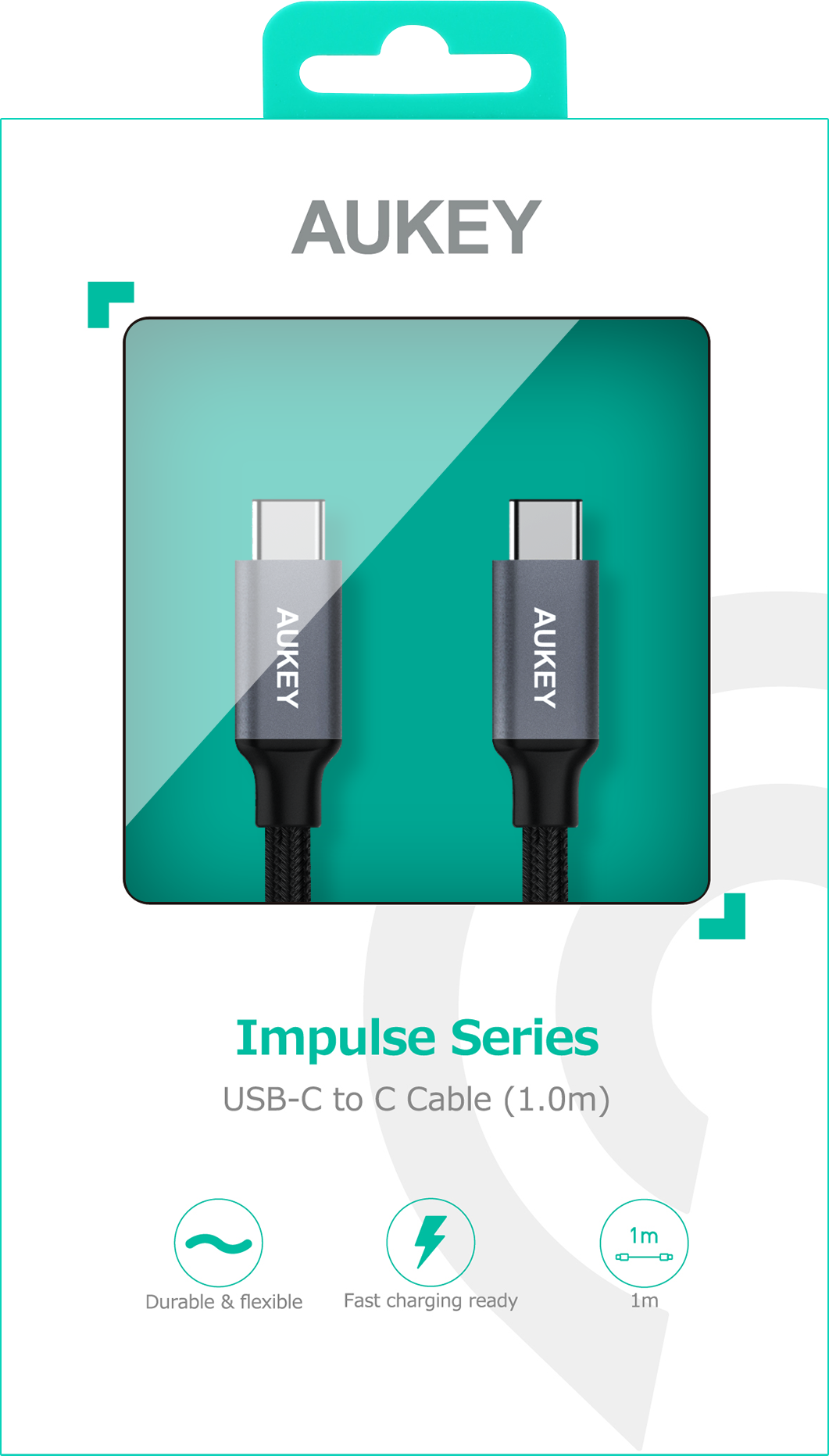 Câble CB-CD5 Impulse Series USB-C to C AUKEY