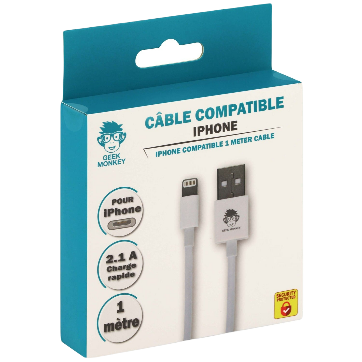 Câble compatible Lightning GEEK MONKEY