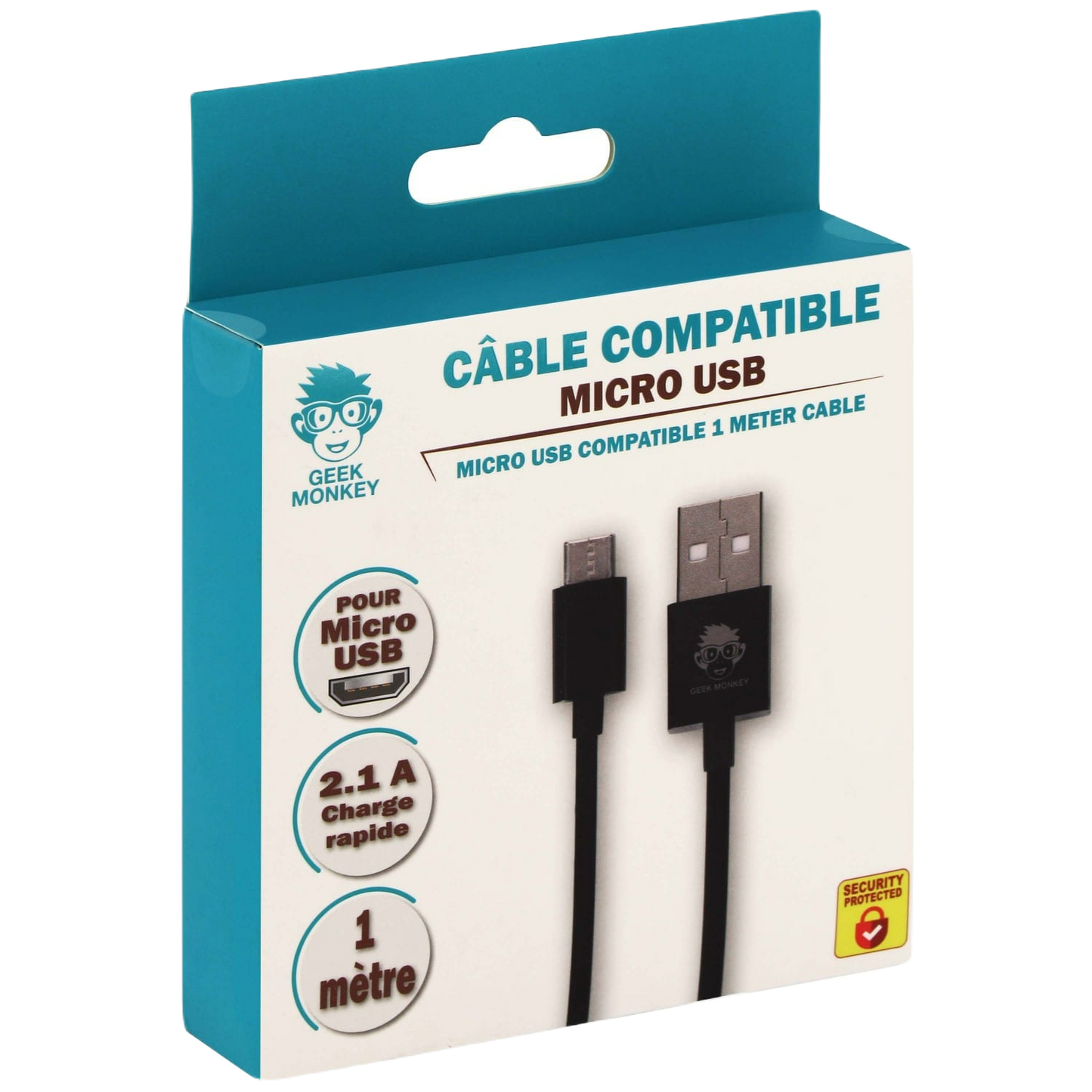 Câble compatible Micro USB GEEK MONKEY