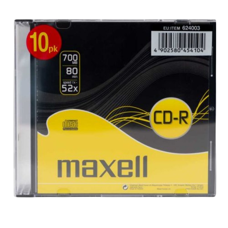 CD R 80 XL - Boitier Cristal MAXELL