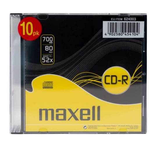 CD R 80 XL - Boitier Cristal MAXELL