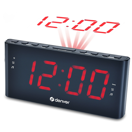 Radio Réveil avec projection DENVER