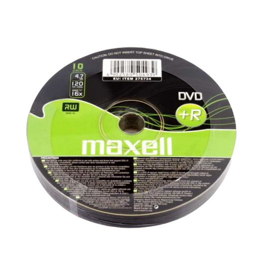DVD+R 4.7 Gb - Shrink de 10 MAXELL