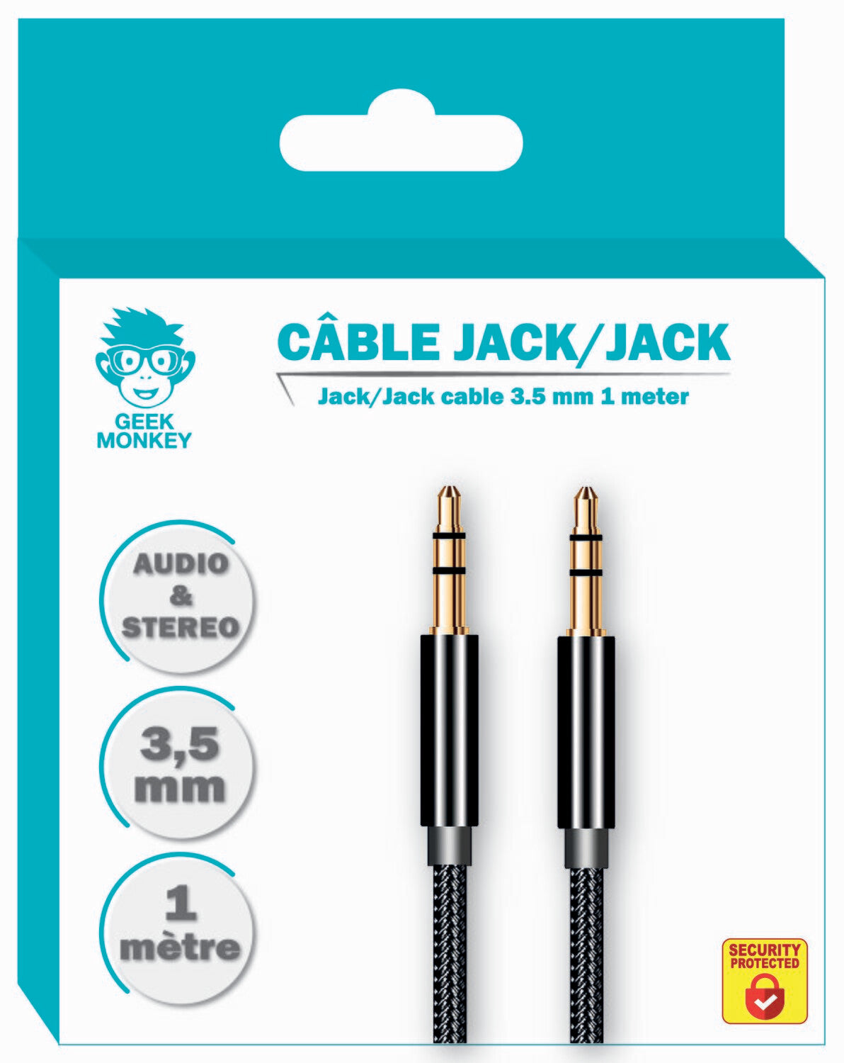 Câble Jack jack 3.5 mm GEEK MONKEY