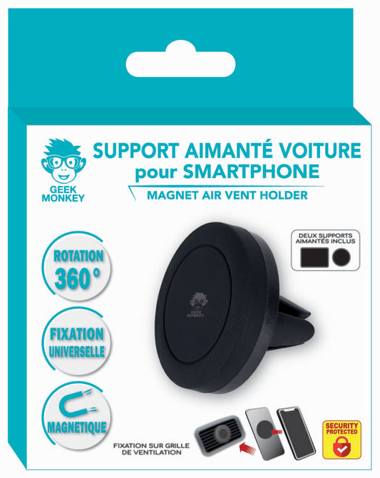 Support aimanté pour voiture GEEK MONKEY