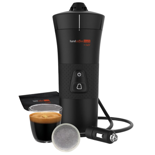 Machine à café électrique 12 volts (voiture), pour dosettes souples type Senseo + sac + tasse